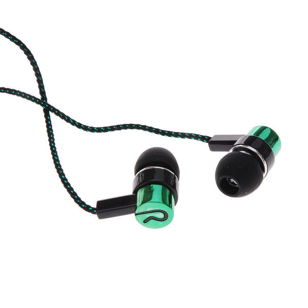 1.1M Noise Isolating Stereo In Ear Earphone With 3.5 Mm Jack Green Wired Earphones