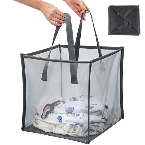 1/2Pcs Foldable Laundry Hampers With Handle Space Saving For Bathroom Bedroom