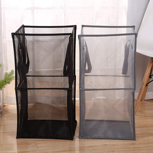 1/2Pcs Foldable Laundry Hampers With Handle Space Saving For Bathroom Bedroom