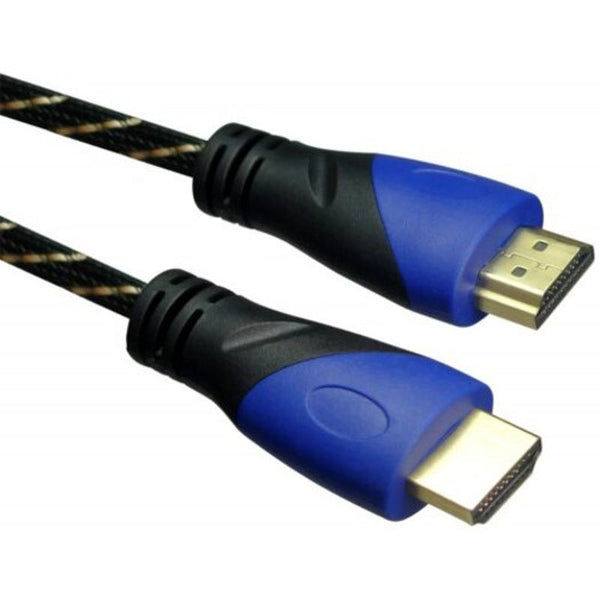 1.4V Hdmi To Yellow Black Network Cable Denim Dark Blue 5M