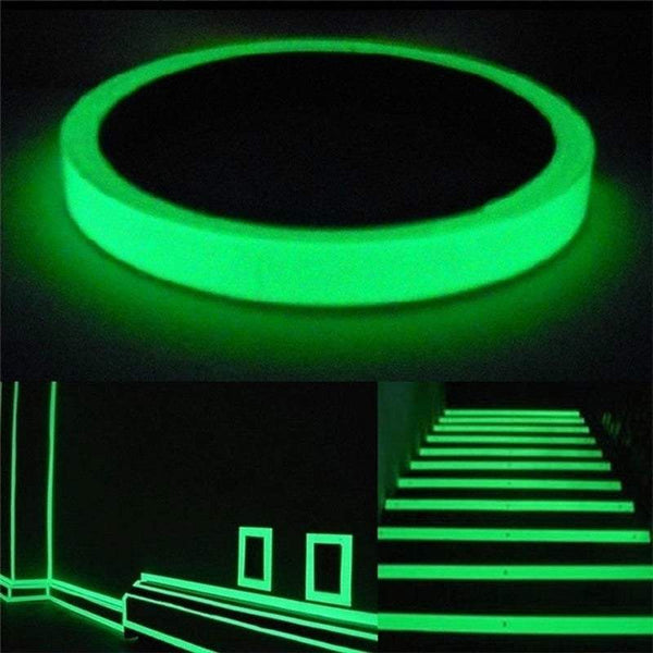 Decorative Stickers 1.5 X 300Cm Self Adhesive Luminous Tapes Warning Wall Stickers