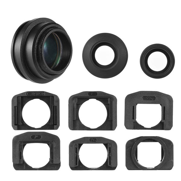 1.51X Fixed Focus Viewfinder Eyepiece Eyecup Magnifier For Canon Nikon Sony Pentax Fujifilm Samsung Sigma Minoltaz Dslr Camera W 2 Eyepatch Viewfinder