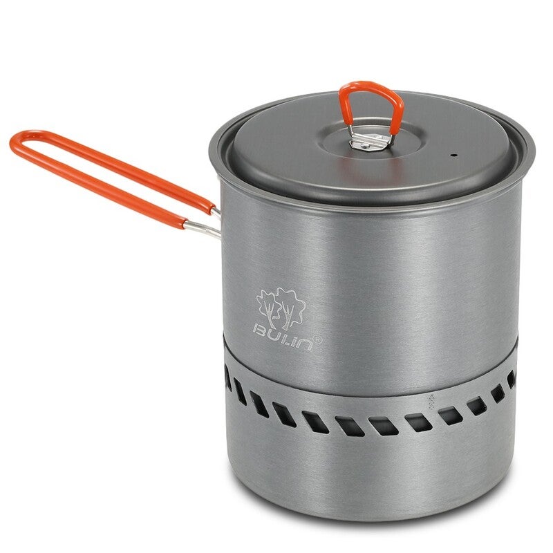 1.5L Outdoor Cook Pot Cooking Equipment Tools Portable Hiking Camping Picnic Backpacking Mountaineering Cookware Camping Cookware