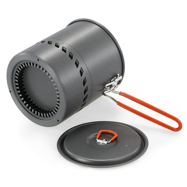 1.5L Outdoor Cook Pot Cooking Equipment Tools Portable Hiking Camping Picnic Backpacking Mountaineering Cookware Camping Cookware