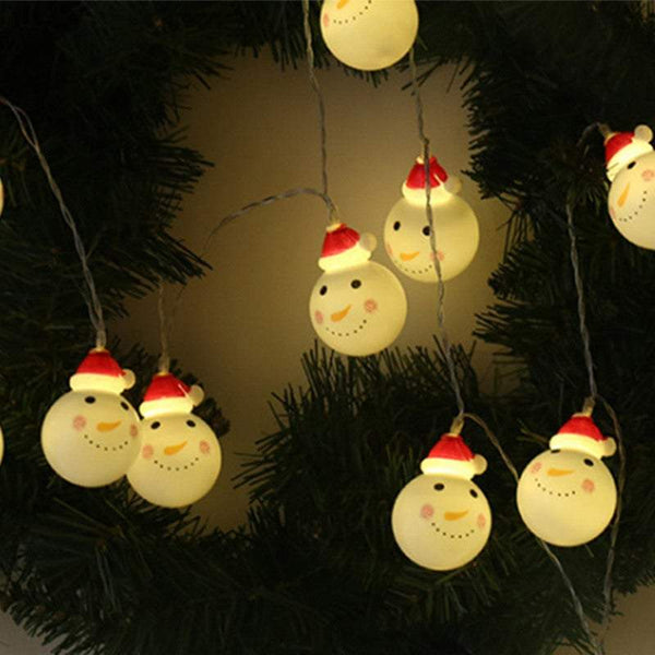 Indoor String Lights 1.5M 10Led Christmas Decoration Battery Powered Santa Seasonal Decorations
