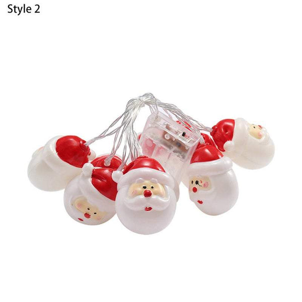 Indoor String Lights 1.5M 10Led Christmas Decoration Battery Powered Santa Seasonal Decorations