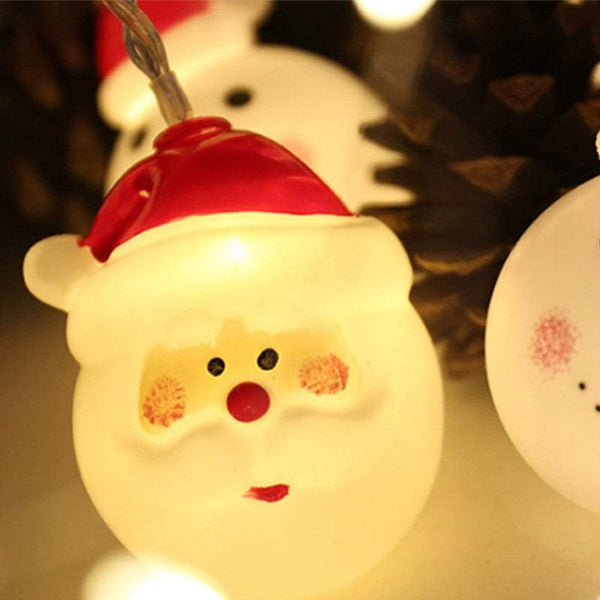 Indoor String Lights 1.5M 10Led Christmas Decoration Battery Powered Santa Seasonal Decorations