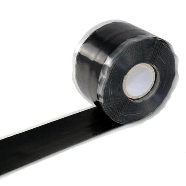 1.5M Extra Strong Weatherproof Self Bonding Silicone Sealing Tape For Coax Connectors Black Adhesive Tapes