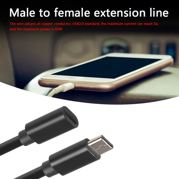1.5M Type C Male To Female Extension Cable Usb Data Charging Connector Line Usb Cables Hubs & Adapters