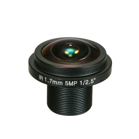 1.7Mm Fisheye Lens Hd 5.0 Megapixel M12 Mount / 2.5