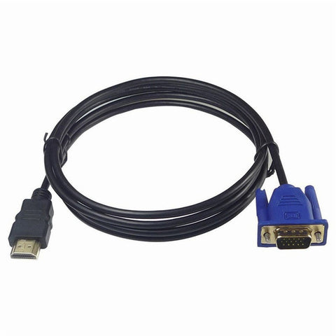 1.8 M Hdmi Cable To Vga 1080P With Audio Adapter Audio Cables & Adapters