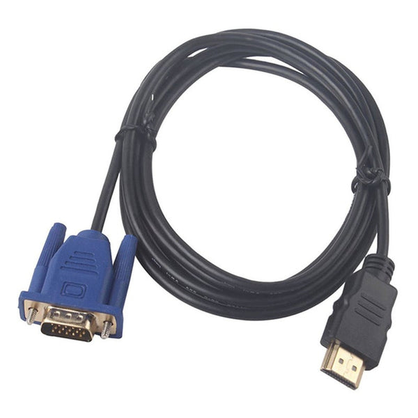 1.8 M Hdmi Cable To Vga 1080P With Audio Adapter Audio Cables & Adapters