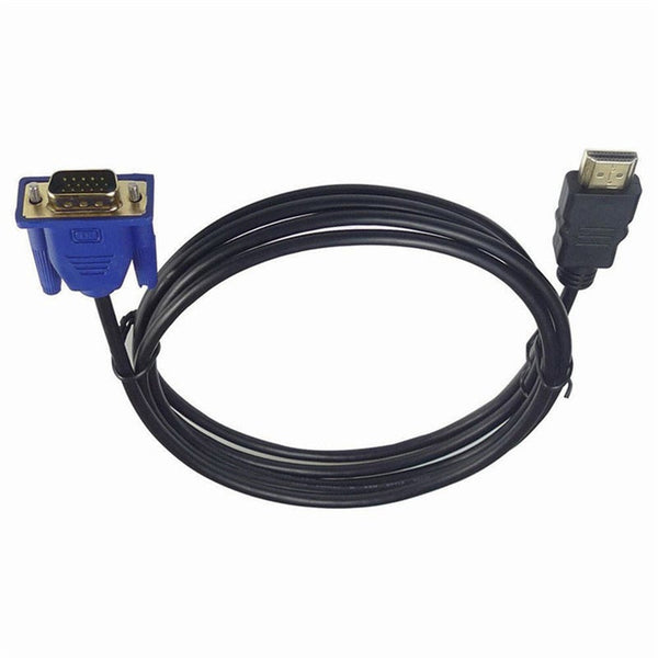 1.8 M Hdmi Cable To Vga 1080P With Audio Adapter Audio Cables & Adapters