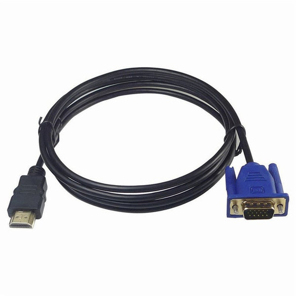 1.8 M Hdmi Cable To Vga 1080P With Audio Adapter May31 Audio Cables & Adapters