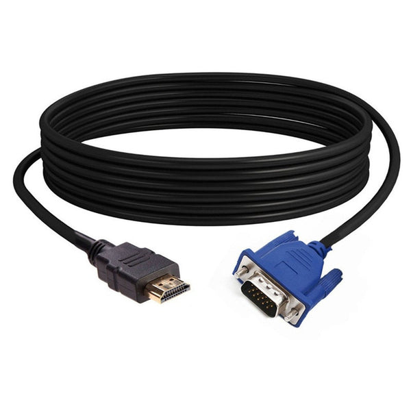 1.8 M Hdmi Cable To Vga 1080P With Audio Adapter May31 Audio Cables & Adapters
