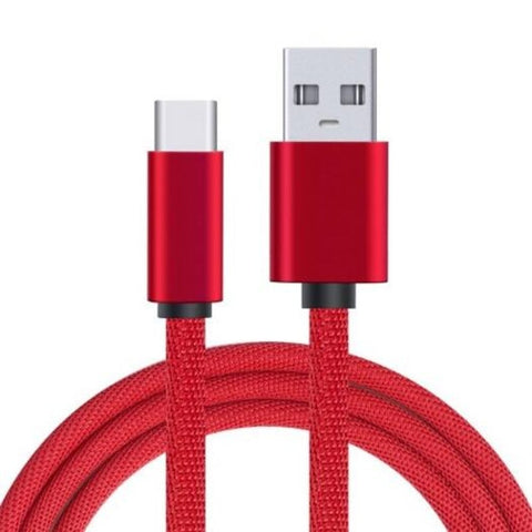 1.8M Usb C Type 5A Super Charging Cable For Huawei P20 Pro / Mate 10 P10 Red