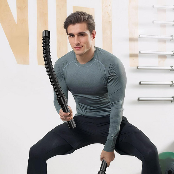 1 Pair Black Cordless Battle Ropes For Strength And Conditioning Training Professional Muscle Power Workout System Other Strength Training