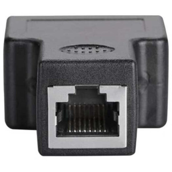 1 In 2 Rj45 Ethernet Adapter Converter Splitter Black Ethernet Cables (Rj 45/8P8c)