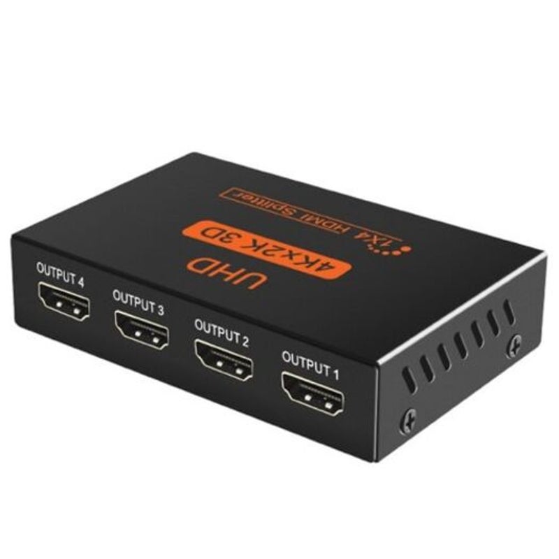 Splitters & Combiners 1 In 4 Hdmi Splitter Black