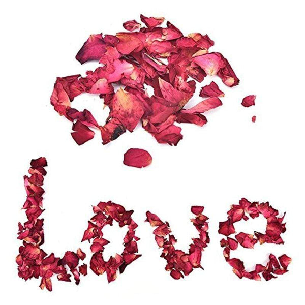 Red Dried Rose Petals Luxury Self Care Romantic Decorations Confetti