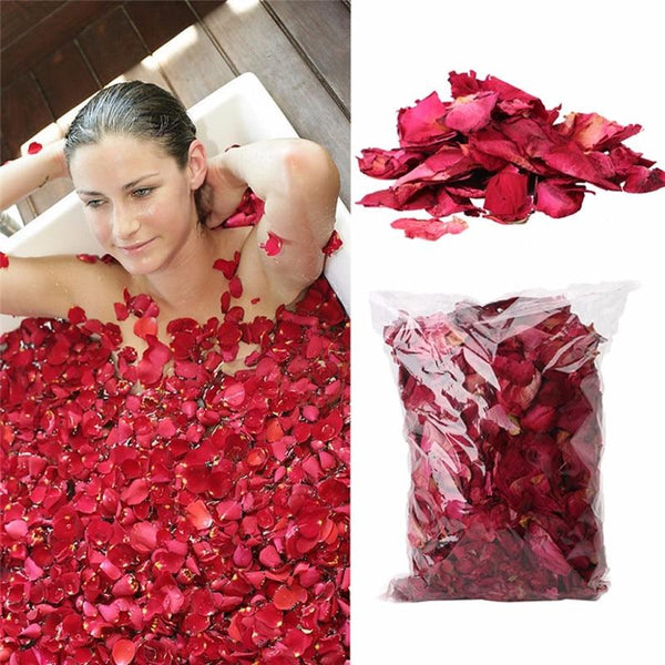 Red Dried Rose Petals Luxury Self Care Romantic Decorations Confetti