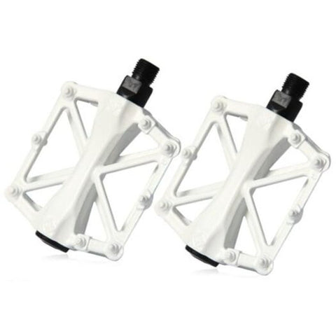 Aluminum Alloy Mtb Bmx Fixed Gear Pedals For Bicycle Cycling White