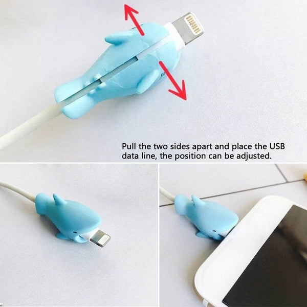 Cute Cable Protector Usb Data Line Protection Case 12 Cable Ties & Organisers