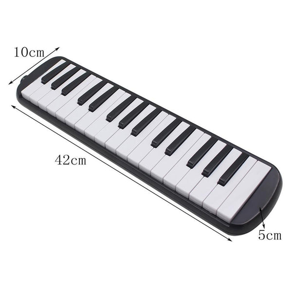 32 Key Piano Style Melodica With Box Organ Accordion Mouth Piece Blow Board Musical Instrument