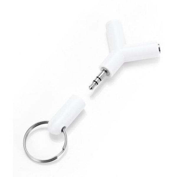 1 To 2 3.5Mm Audio Splitter White Cables & Adapters