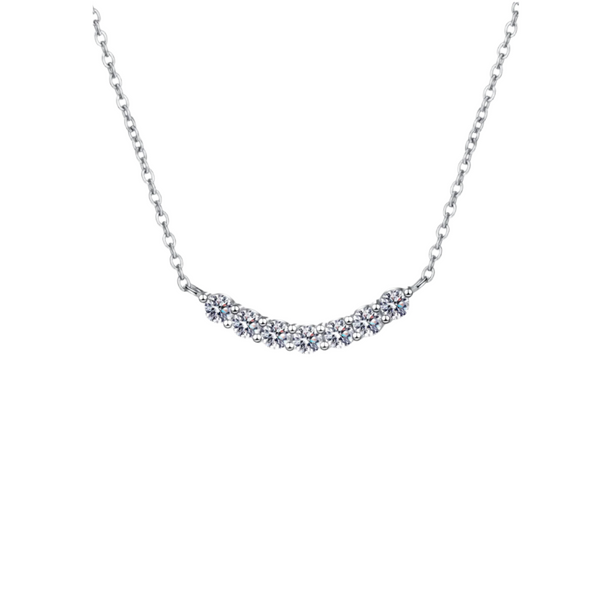 1.4 Carat Moissanite 925 Sterling Silver Necklace Necklaces & Pendants