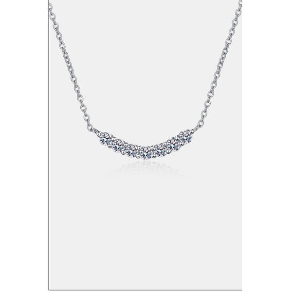 1.4 Carat Moissanite 925 Sterling Silver Necklace Necklaces & Pendants