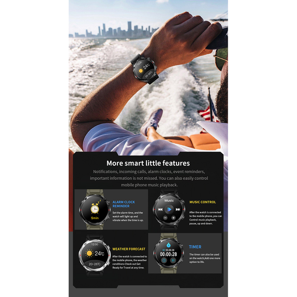 Smart Watches 1.6Inch Display Smart Watch Bluetooth Calling Fitness Health Tracker