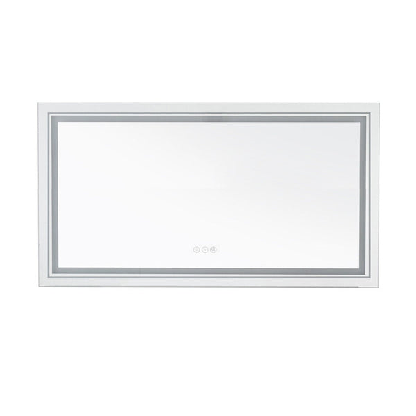 1.83M Oversize Dual Light Bathroom Mirror Super Anti Fog Makeup Dressing Mirrors