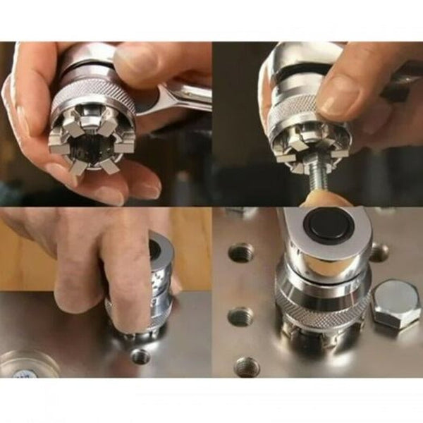 10 19Mm Magic Universal Wrench Sleeve Silver Socket Wrenches