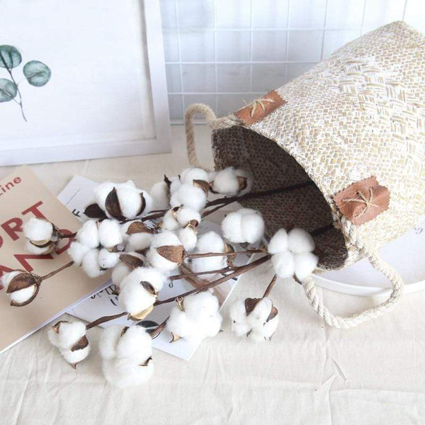 Cotton Branch Artificial Flowers Decor Floral Décor