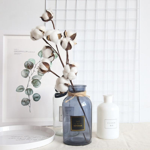 Cotton Branch Artificial Flowers Decor Floral Décor