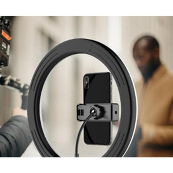 10 Inch Desktop Ring Light Fill Live Selfie With Metal Bracket On Camera Video A