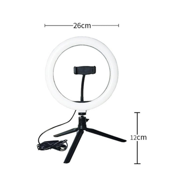 10 Inch Mobile Phone Live Fill Light With Tripod Led Ring Desktop Selfie Beauty Photo Shooting
