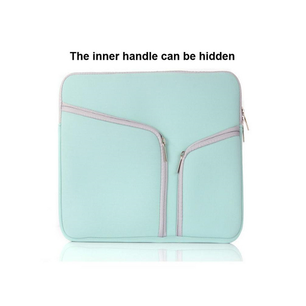 10 Inch Multi Pocket Laptop Liner Bag For Diving Material Mint Green Laptop Cases & Bags