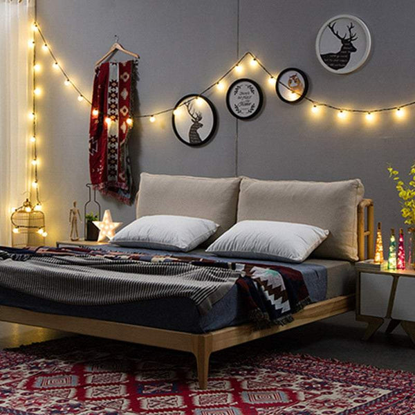 Strip Lights 10 Led Solar Powered Retro Style String Bulbs Decoration String Lights