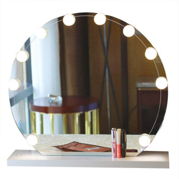 Tubes 10 Piece Vanity Mirror Set With Usb Light Bulbs