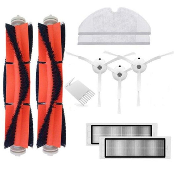 10 Pieces For Xiaomi S50 S51 Main Brush Filter Side Mop Accessories White Set Vacuum Cleaner Parts
