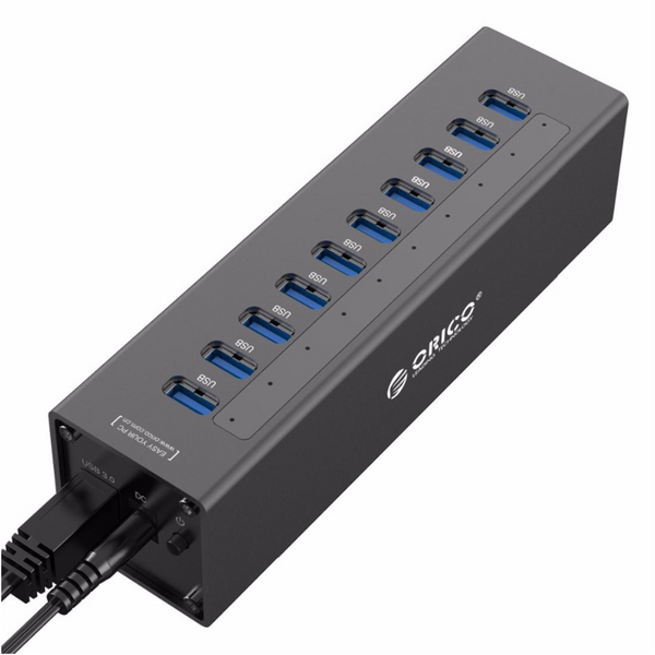 10 Port Usb 3.0 Hub With Power Adapter Usb Cables Hubs & Adapters