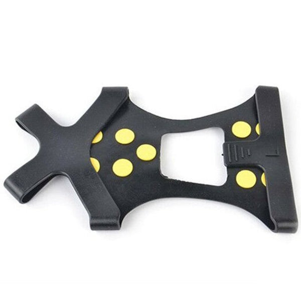 10 Tooth Simple Snow Anti Skid Shoe Cover Crampons Black L Other Clothing