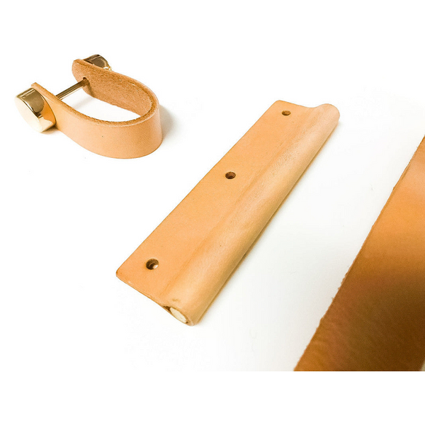 Blushtaps 100% Genuine Leather Door Knob Cabinet Kitchen Drawer Handle Pull Laundry Gold Cabinet Pulls