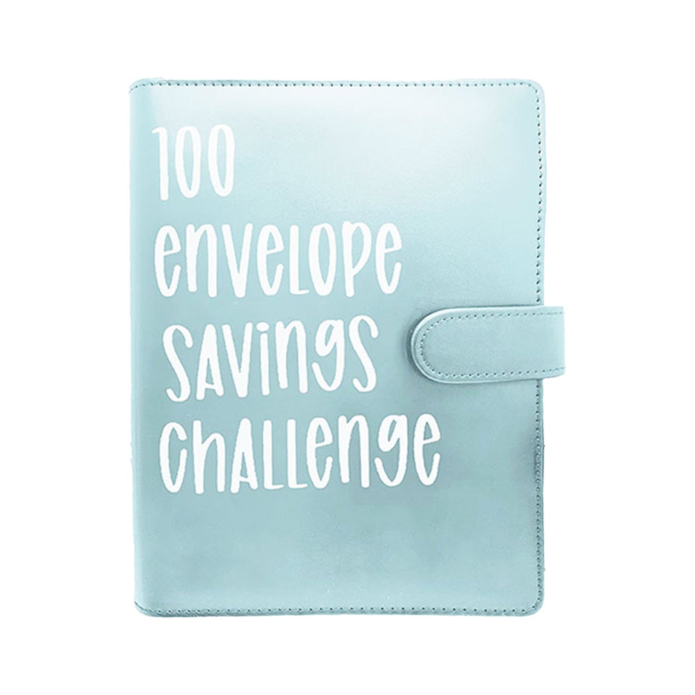 100 Envelope Challenge Binder Budget Planner Savings Book With 104 Card Slots Wallet