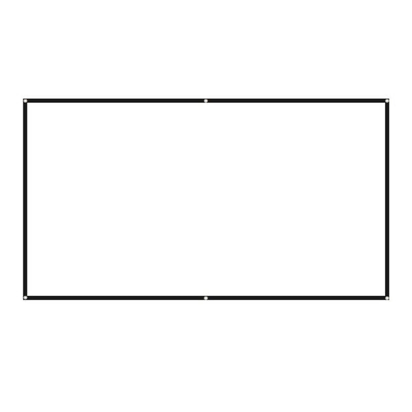 100 Inches Projector Screen Widescreen 16:9 Portable Projection Anti Crease Foldable Indoor Outdoor Movies For Office Projector Screens