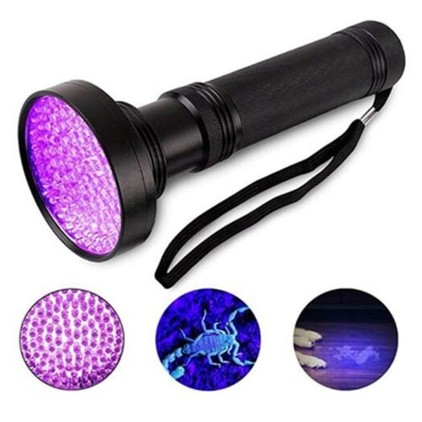 100 Led Uv Flashlight For Pet Urine Fluorescent Reagent Detection Black Flashlights