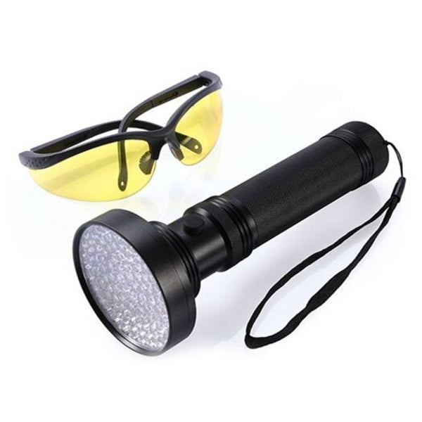 100 Led Uv Flashlight For Pet Urine Fluorescent Reagent Detection Black Flashlights