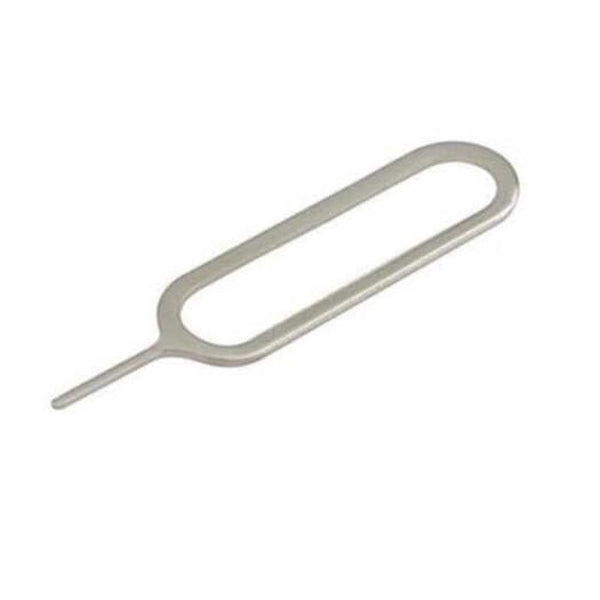 100 Pcs / Lot Sim Card Tray Remover Eject Pin Key Tool For Iphone Samsung More Silver Other Mobile Accessories